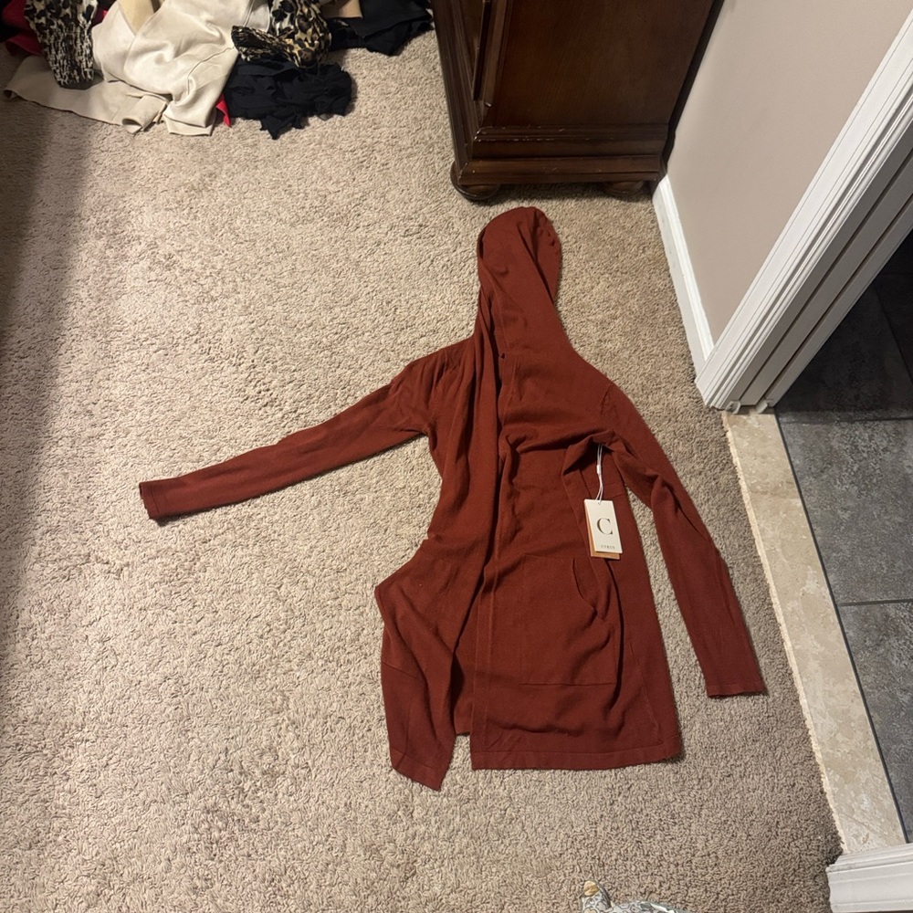 Cyrus Rust Hooded Jacket